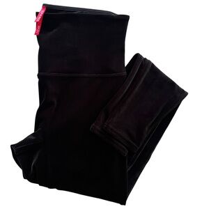SPANX Women’s Sz XL Black Ready To Wow Velvet Leggings Shapewear Style 2070 Chic